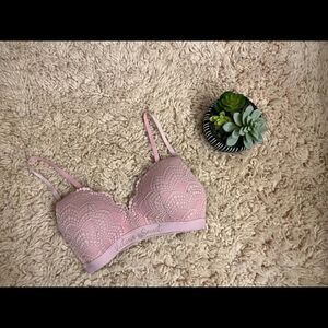Victoria Secret Pink Lace Bra 32D